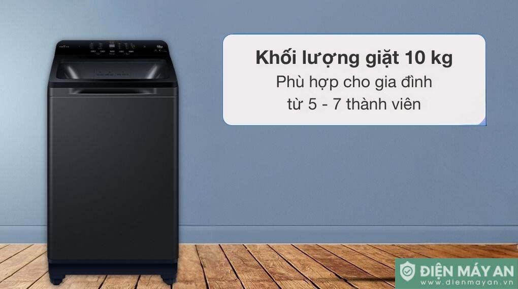 Máy giặt Aqua Inverter 10 kg AQW-DR100JT BK